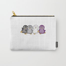 Asexual Flag Pride Lgbtq Cute Penguin Carry-All Pouch