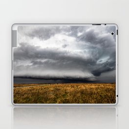 Split Second Scenery - Supercell Thunderstorm Takes Shape in the Blink of an Eye on a Stormy Spring Day in Texas Laptop Skin