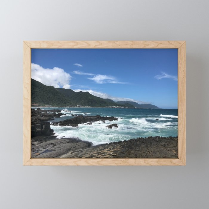 Taiwan Tropical Coast Scenery Framed Mini Art Print