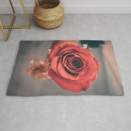 Only See Beautiful Roses Rug
