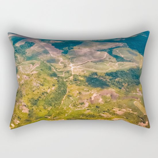 Land from the sky Rectangular Pillow