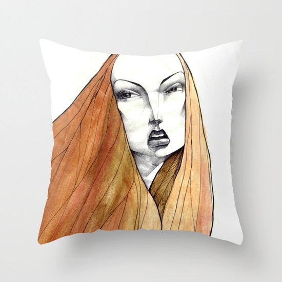 Apple Peel Throw Pillow
