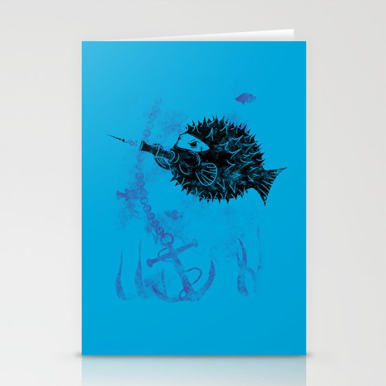 Blowgun Fish Stationery Cards
