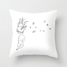 Forest Nymph Throw Pillow