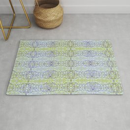 Oriental rug design with canvas finish Rug