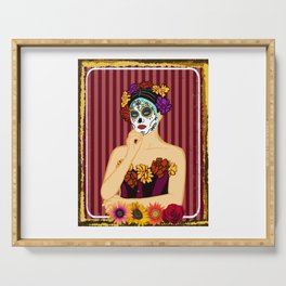 Day of the dead Lady Serving Tray