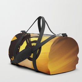 Mountain Motorcycle Adventure - Sunset Duffle Bag