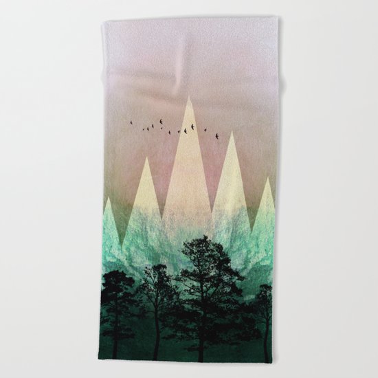 TREES under MAGIC MOUNTAINS IV Beach Towel