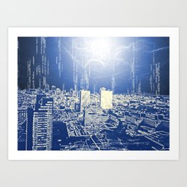 City Matrix Art Print
