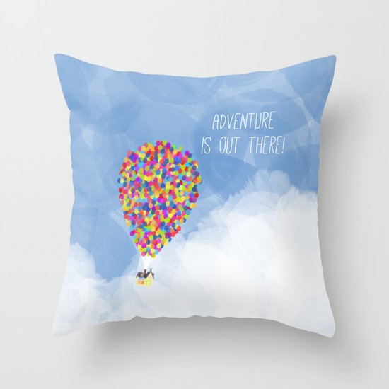 ADVENTURE IS OUT THERE! Throw Pillow