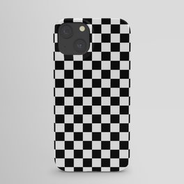 Checker (Black & White Pattern) iPhone Case