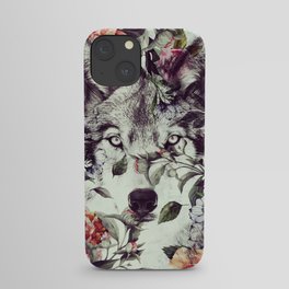 Floral Wolf iPhone Case