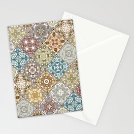 Mediterranean Decorative Tile Print IV Stationery Card