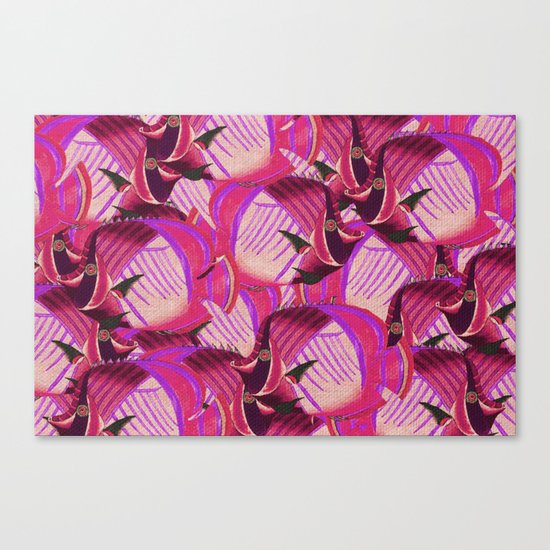 Crowd Fish 7 Canvas Print