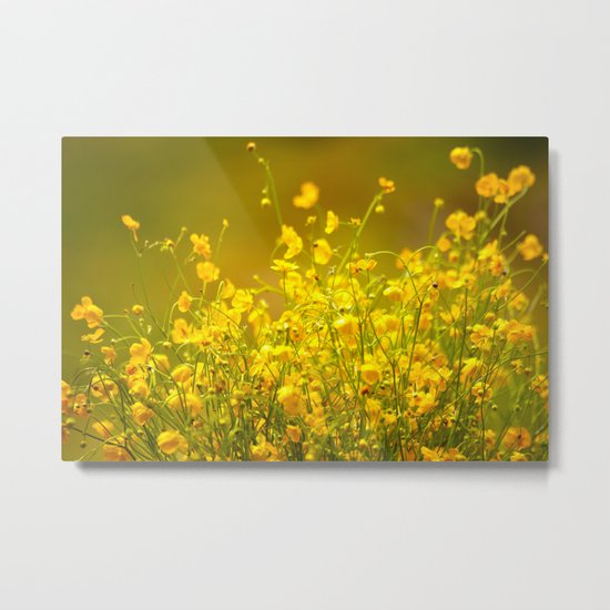 Yellow Mellow Flowers Metal Print