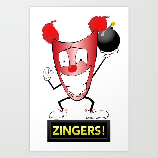 Zany Zinger T-Shirt Art Print