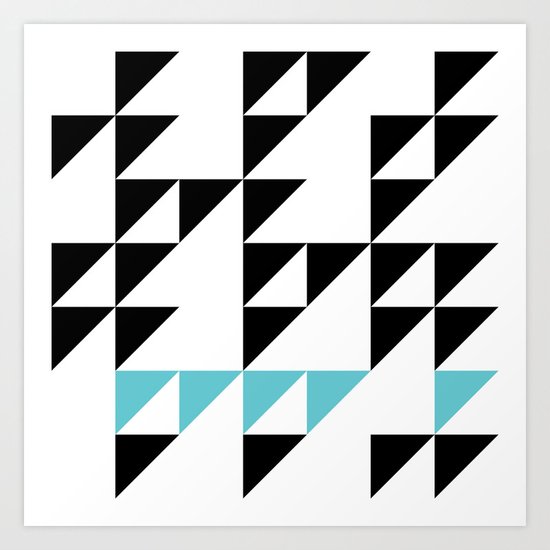 Tri Pixel Art Print