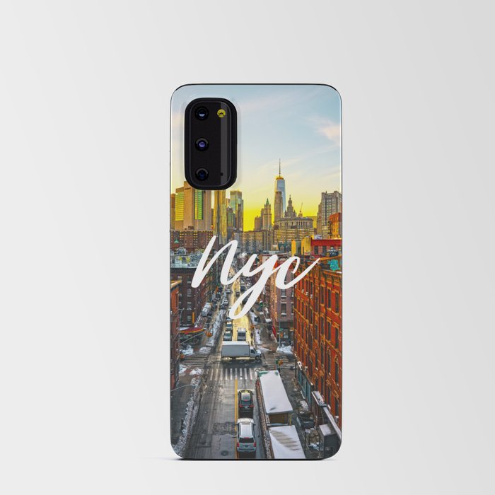 NYC Skyline Sunset | Travel Photography Android Card Case