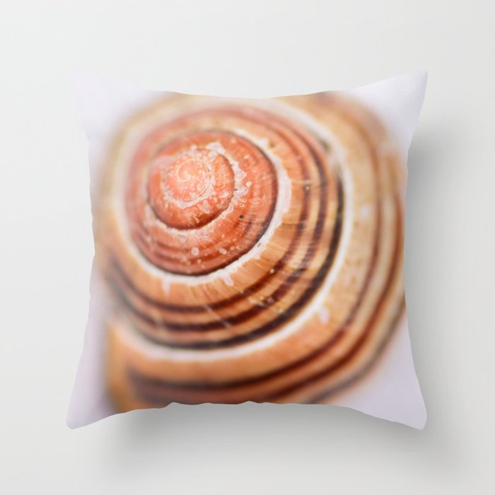 Snail Shell Throw Pillow