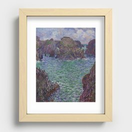 Claude Monet - Port-Goulphar, Belle-Île Recessed Framed Print