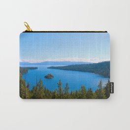 Emerald Bay Overlook Carry-All Pouch | Pinetrees, Emeraldbay, Trees, Color, Tahoe, Hdr, Digital, Glacialrocks, Bluesky, Blue 