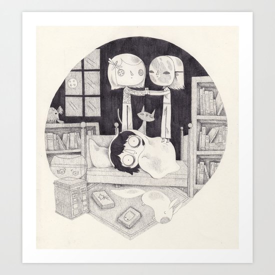 neil gaiman Art Print