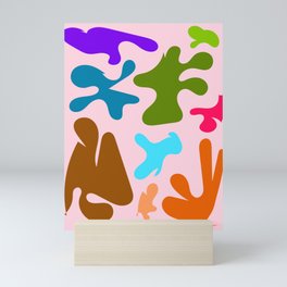 4 Henri Matisse Inspired 220527 Abstract Shapes Organic Valourine Original Mini Art Print