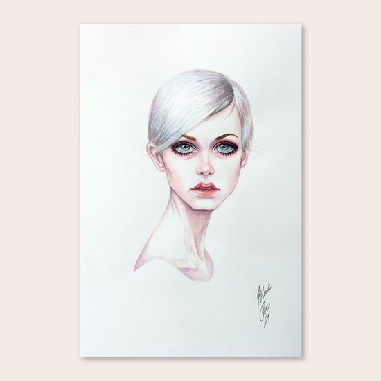 Twiggy Canvas Print