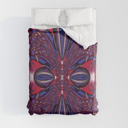 twisted abstract cross Duvet Cover