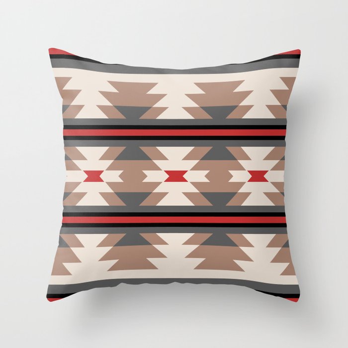 Southwestern Pattern 125 Throw Pillow by Tony Magner Design Society6