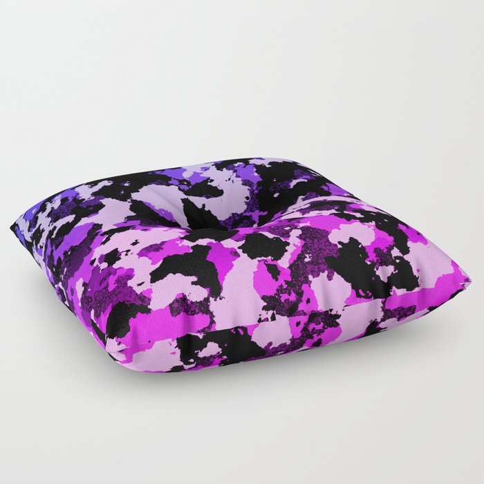 Gradient pink and purple camo. Floor Pillow