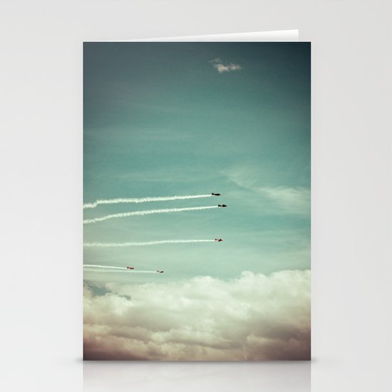 above the clouds Stationery Cards