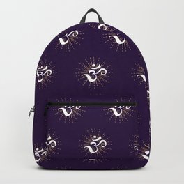Om Mantra Universal Energy Purple Backpack | Music, Tapestry, Om, Pattern, Universe, Digital, Trance, Sunburst, Sound, Typography 