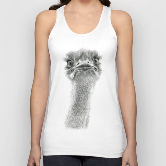 Cute Ostrich SK053 Unisex Tank Top