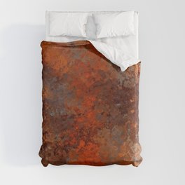 Gold and Rust Duvet Cover