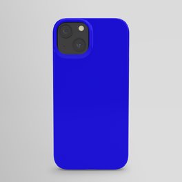 Curves in Yellow & Royal Blue ~ Royal Blue iPhone Case