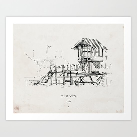 Tigre Delta: Lefted Art Print