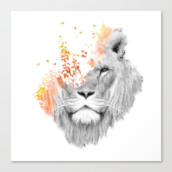 If I roar (The King Lion) Canvas Print