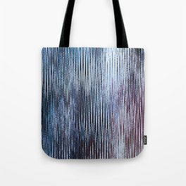 Midnight Blue And Violet Wavy Line Design Tote Bag