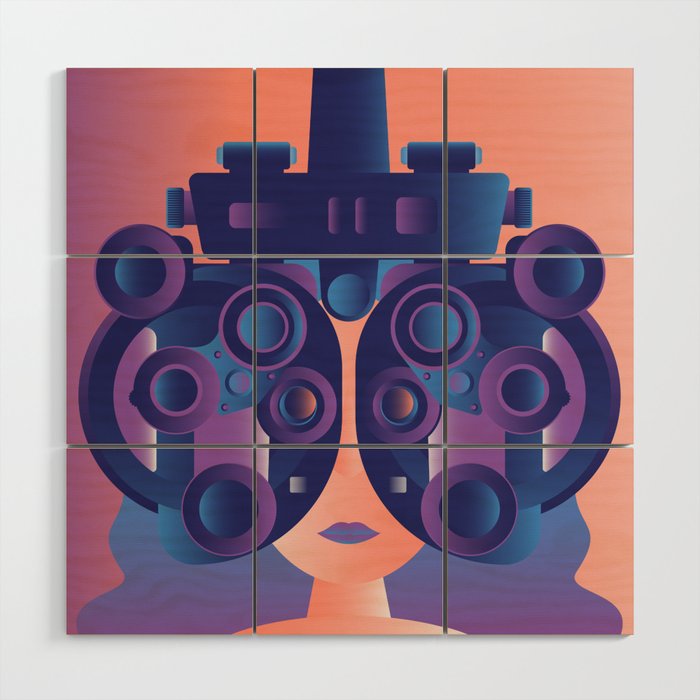 Phoropter Print Wood Wall Art