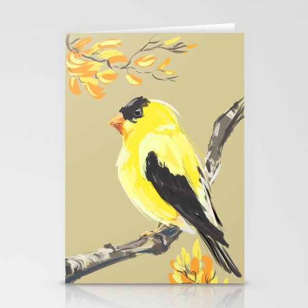 Yellow Finch Stationery Cards