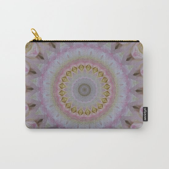 Mandala Of Yellow Roses Carry-All Pouch