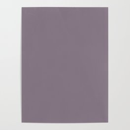 Dark Pastel Purple Solid Color Pairs Valspar America Classical Violet 4001-4B Poster