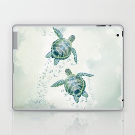Two Sea Turtles  Laptop Skin