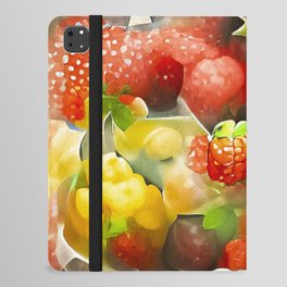 Strawberry Fruit Bowl iPad Folio Case