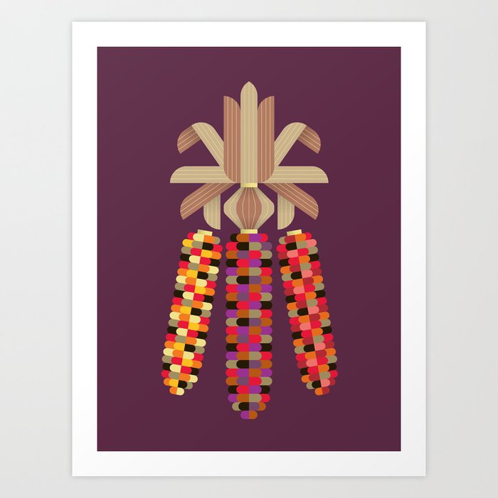 Indian Corn Art Print