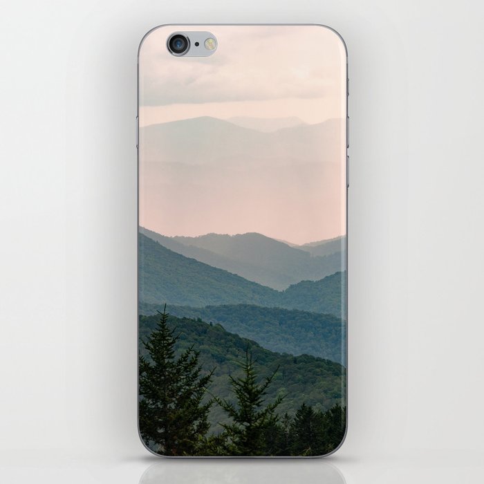Smoky Mountain Pastel Sunset iPhone Skin