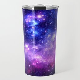 Purple Blue Galaxy Nebula Travel Mug