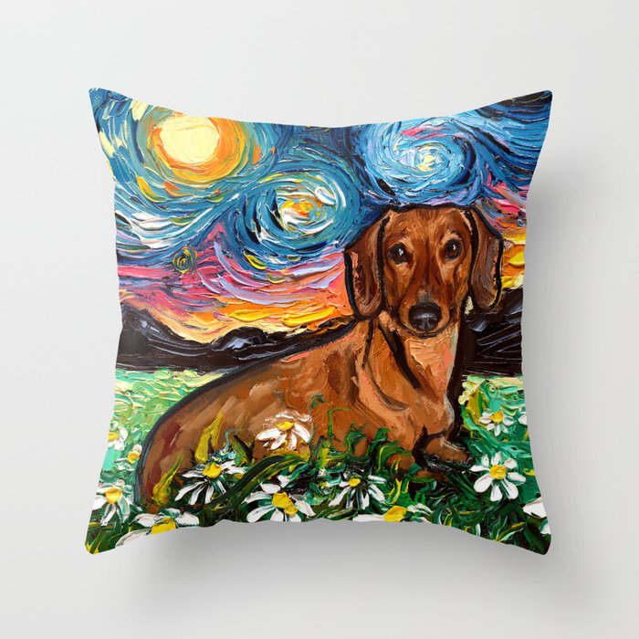 Dachshund online throw pillow