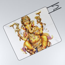 Ganesha - Hindu Picnic Blanket
